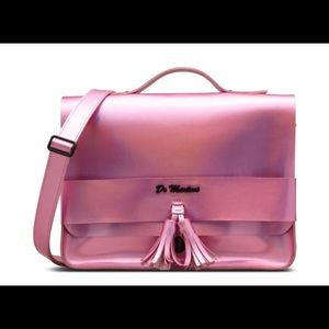 Dr. Martens' "Iced Metallic" Leather Satchel